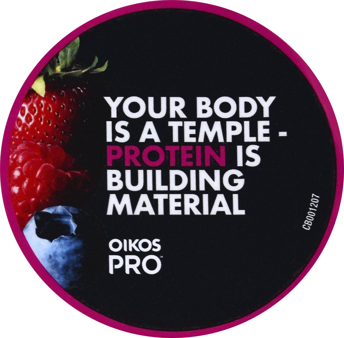 slide 6 of 9, Oikos Pro 20g Protein, Mixed Berry Yogurt-Cultured Dairy Product, 5.3 OZ Cup, 5.3 oz