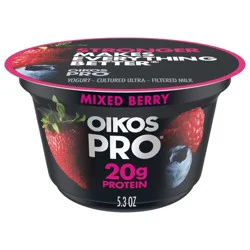 Oikos Pro 20g Protein, Mixed Berry Yogurt-Cultured Dairy Product, 5.3 OZ Cup