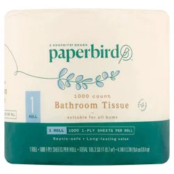 Paperbird Bathroom Tissue, 1 Roll