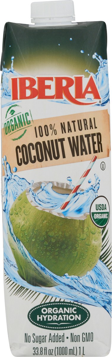slide 7 of 9, Iberia Organic 100% Natural Coconut Water 33.8 fl oz, 33.8 fl oz