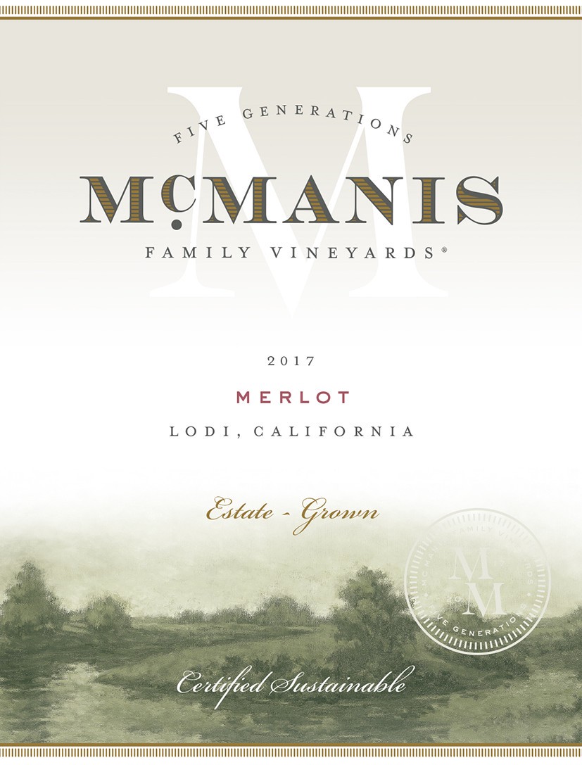 slide 3 of 5, McManis Family Vineyards McManis Merlot Red Wine - 750ml, 2017 Lodi, California, 750 ml