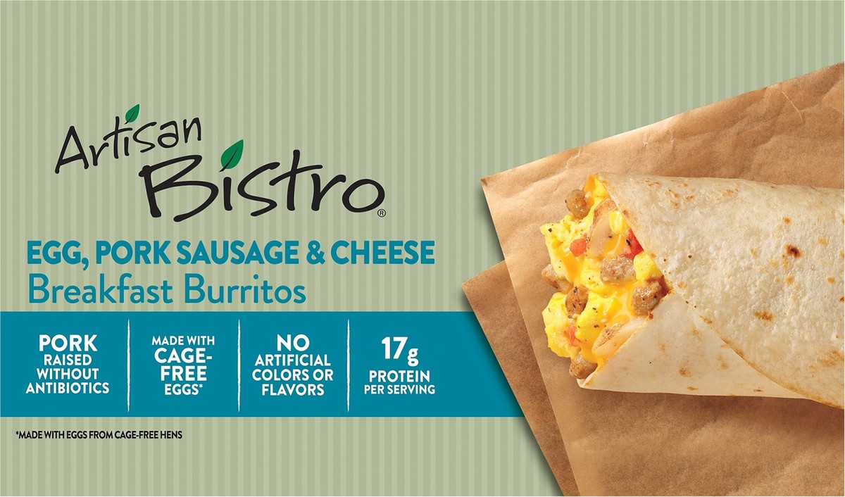 slide 5 of 7, Artisan Bistro Breakfast Burrito, 6 oz