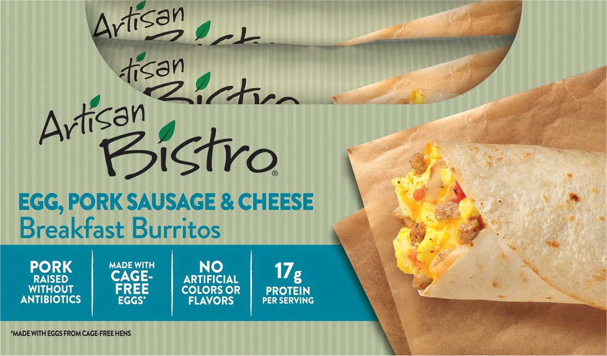 slide 6 of 7, Artisan Bistro Breakfast Burrito, 6 oz