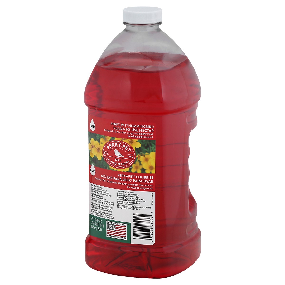 slide 7 of 9, Perky-Pet Ready-To-Use Hummingbird Nectar, 67.6 oz