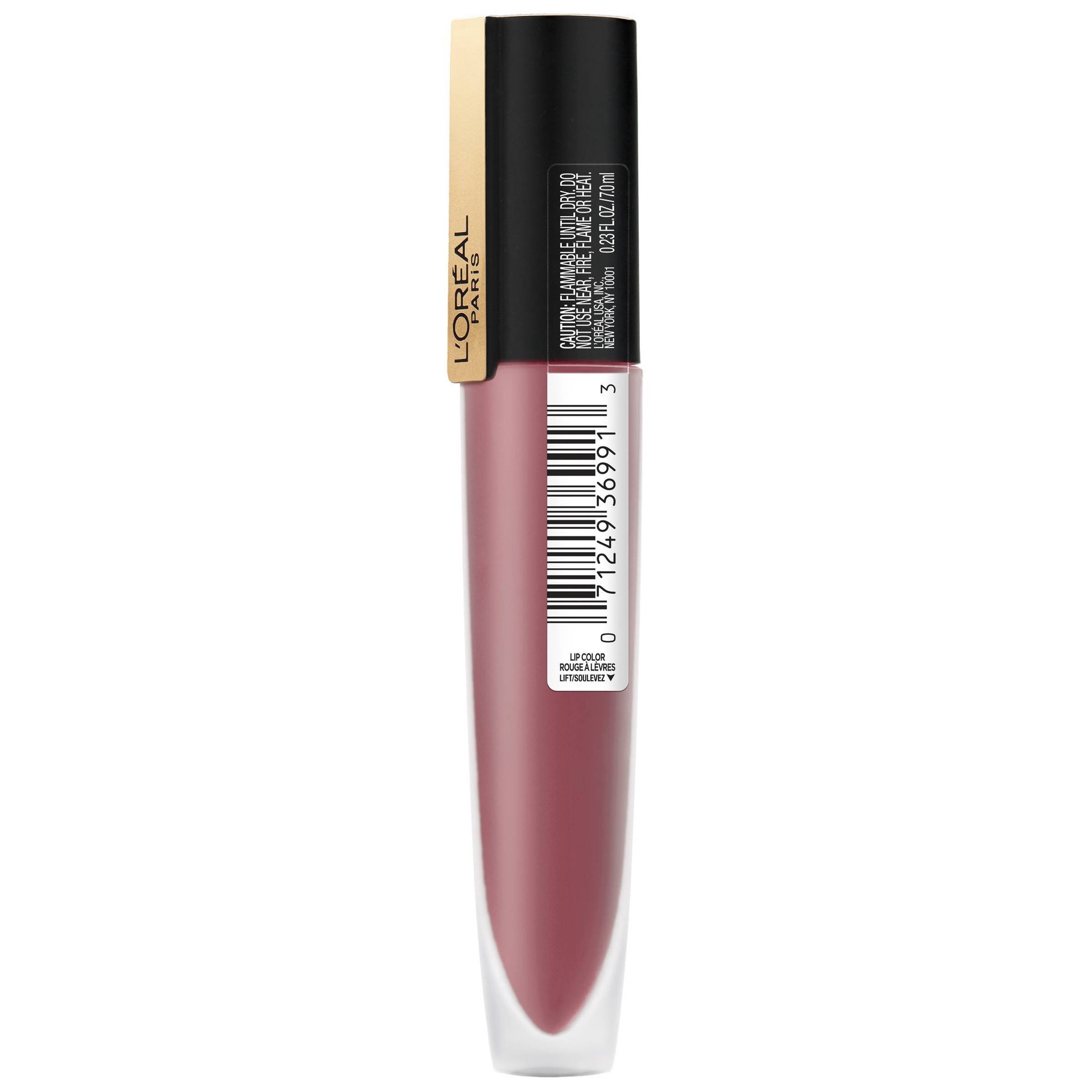 slide 1 of 1, L'Oréal Rouge Signature Lightweight Matte Liquid Lipstick - I Rule, 0.23 oz