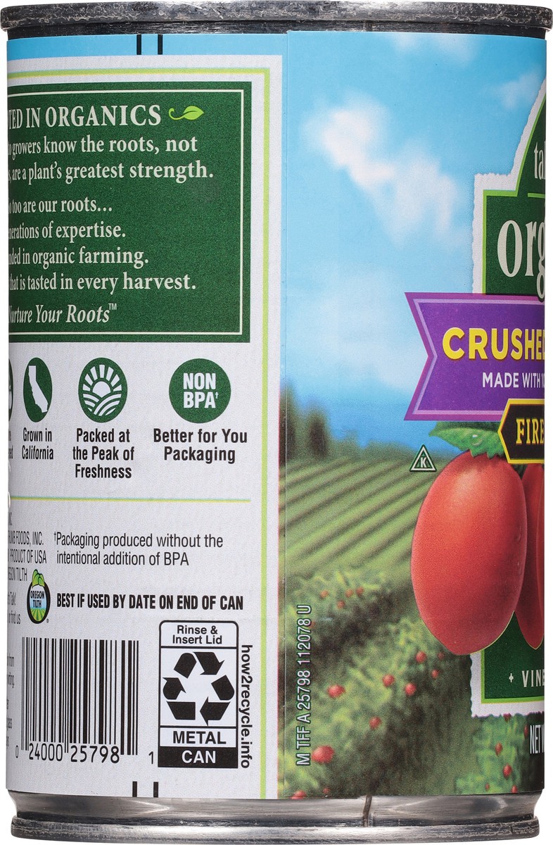 slide 2 of 14, Take Root Organics Crushed Fire Roasted Tomatoes - 14.5 oz, 14.5 oz