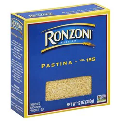 Ronzoni Pastina, 12 oz, Non-GMO, Tiny Star Pasta for Soups and Sauces