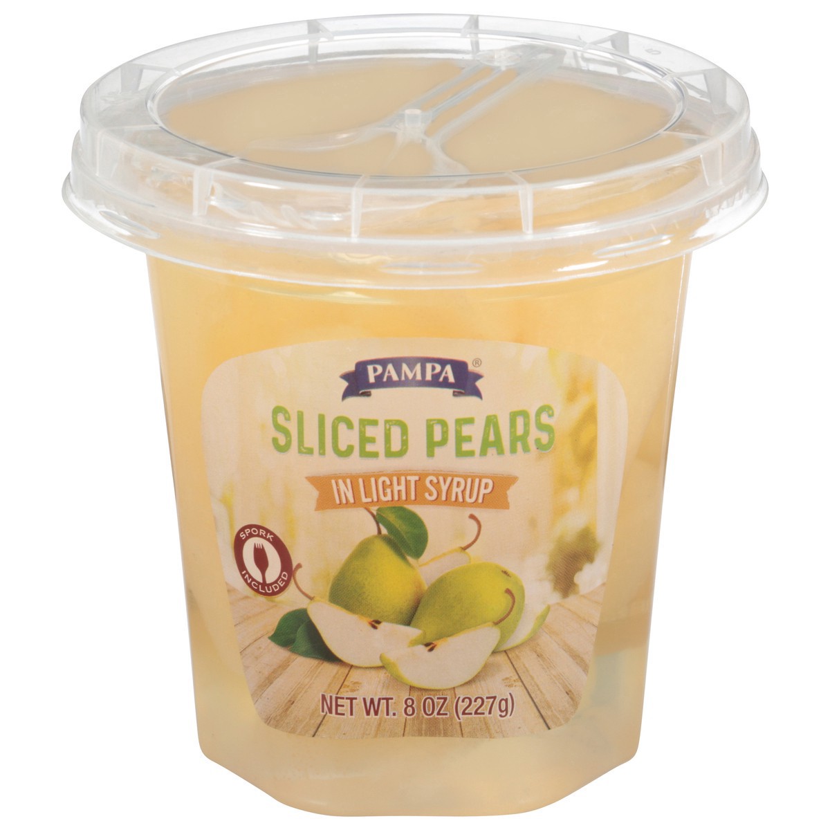 slide 10 of 13, Pampa Light Syrup Sliced Pears, 8 oz