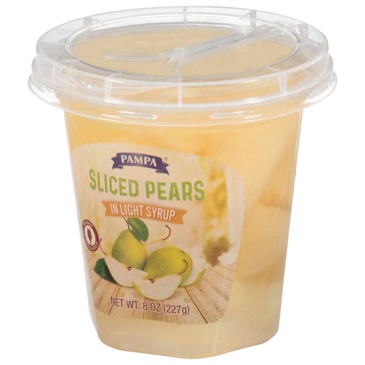 slide 9 of 13, Pampa Light Syrup Sliced Pears, 8 oz