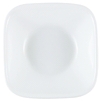 slide 2 of 9, Corelle Square Round Bowl, Pure White, 10 oz