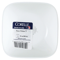 slide 4 of 9, Corelle Square Round Bowl, Pure White, 10 oz