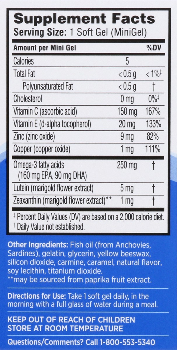 slide 8 of 9, Ocuvite Adult 50+ Softgels Eye Vitamin 50 ea, 50 ct