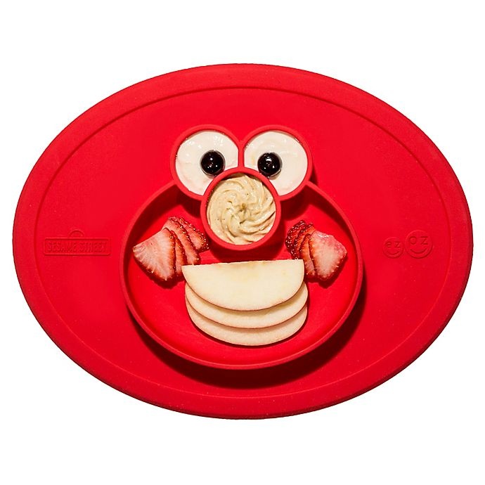 slide 2 of 3, ezpz Sesame Street Elmo Bowl Placemat - Red, 1 ct