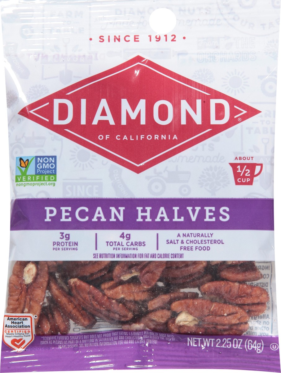 slide 9 of 9, Diamond Halves Pecan 2.25 oz, 2.25 oz