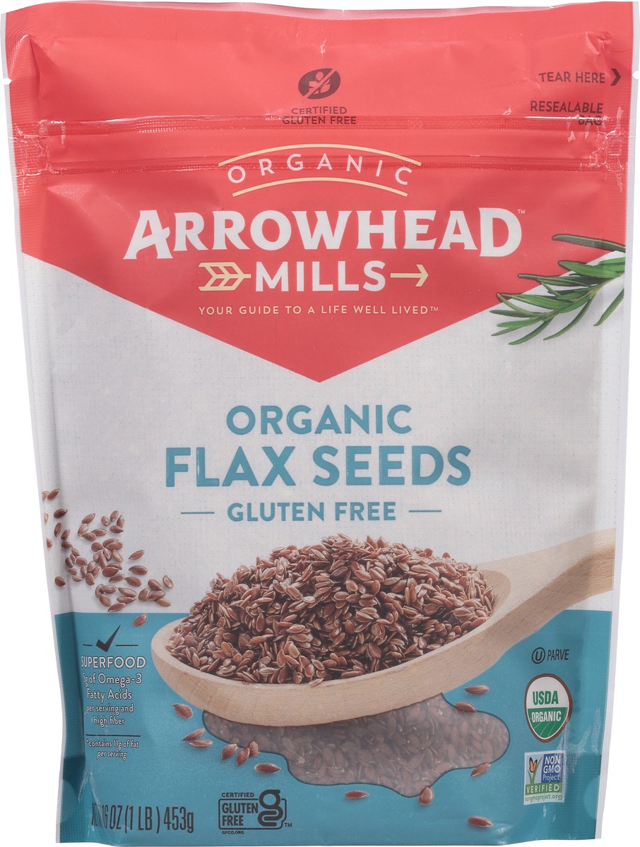 slide 6 of 9, Arrowhead Mills Organic Flax Seed, 16 Oz Bag, 16 oz