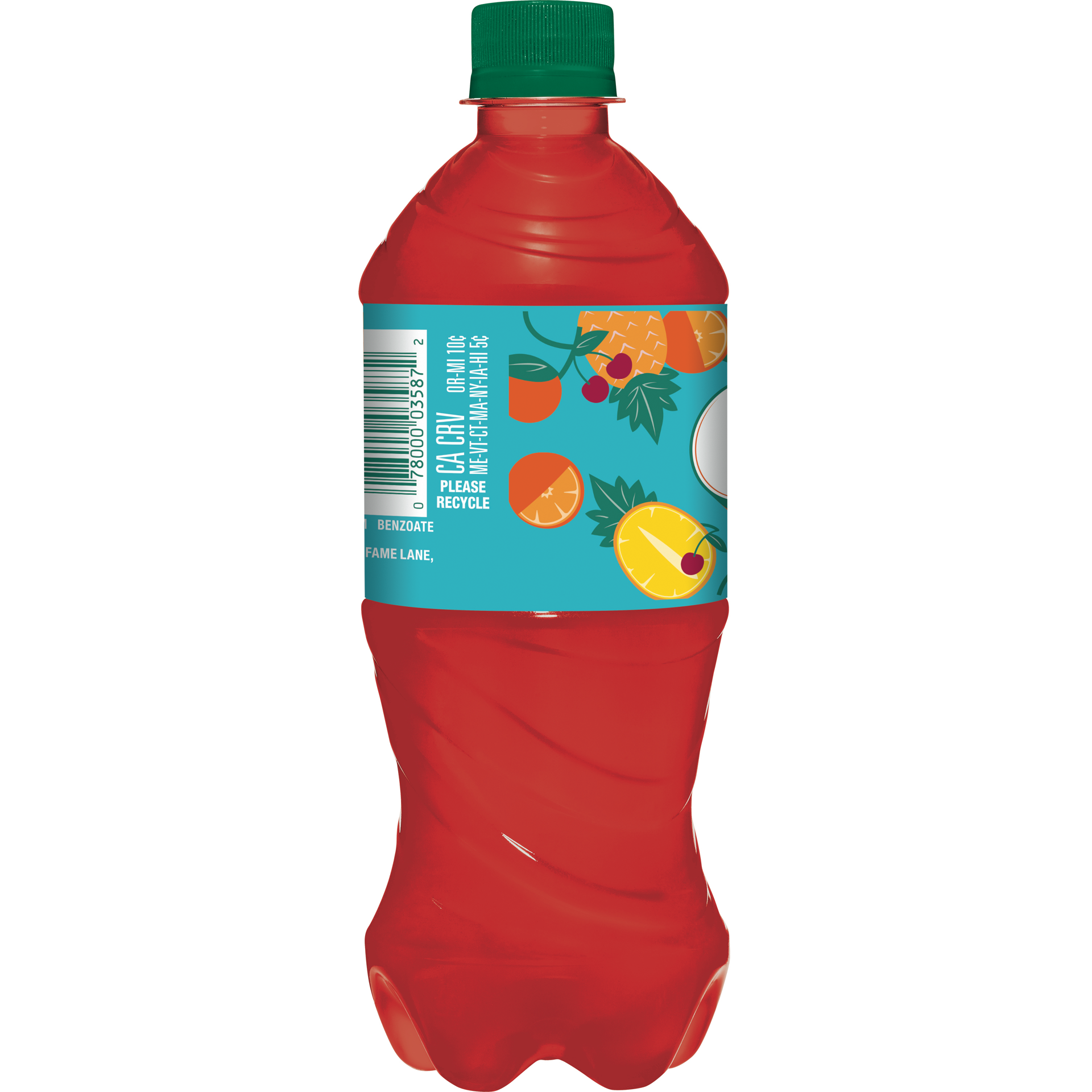 slide 2 of 3, Crush Sparkling Fruit Punch Soda, 20 fl oz bottle, 20 oz