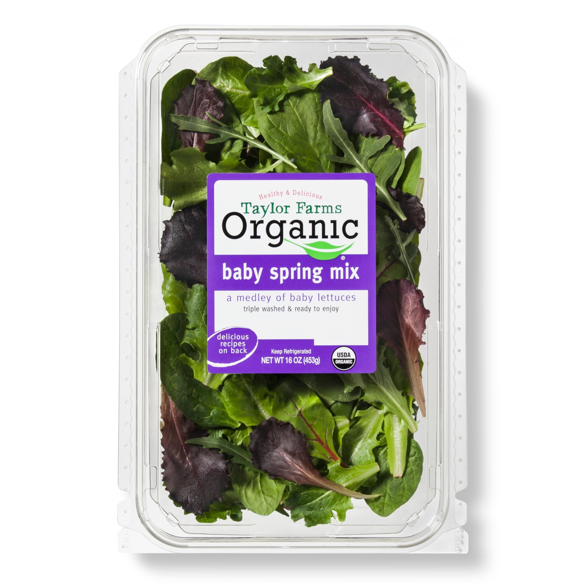 slide 1 of 1, Taylor Farms Organic Spring Mix - 16oz Package, 16 oz
