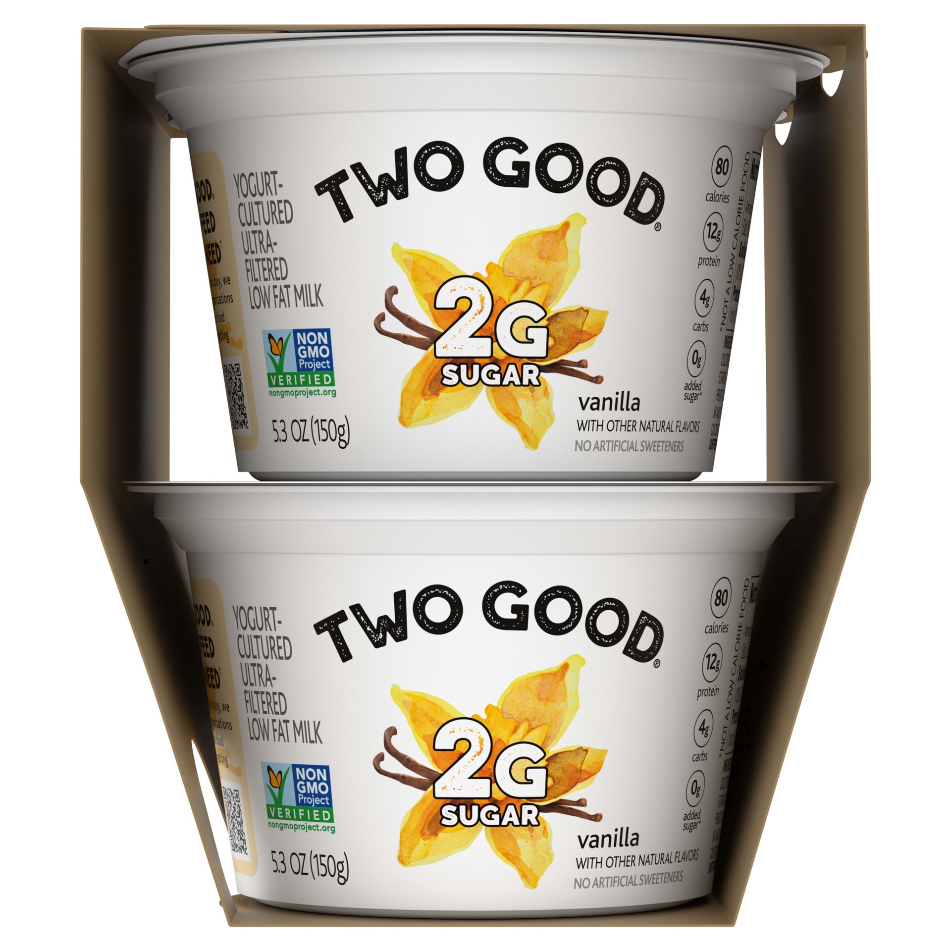 slide 2 of 5, Too Good & Co. Vanilla Flavored Greek Yogurt Cultured Product, 5.3 OZ Cups, 4 Ct, 5.3 oz