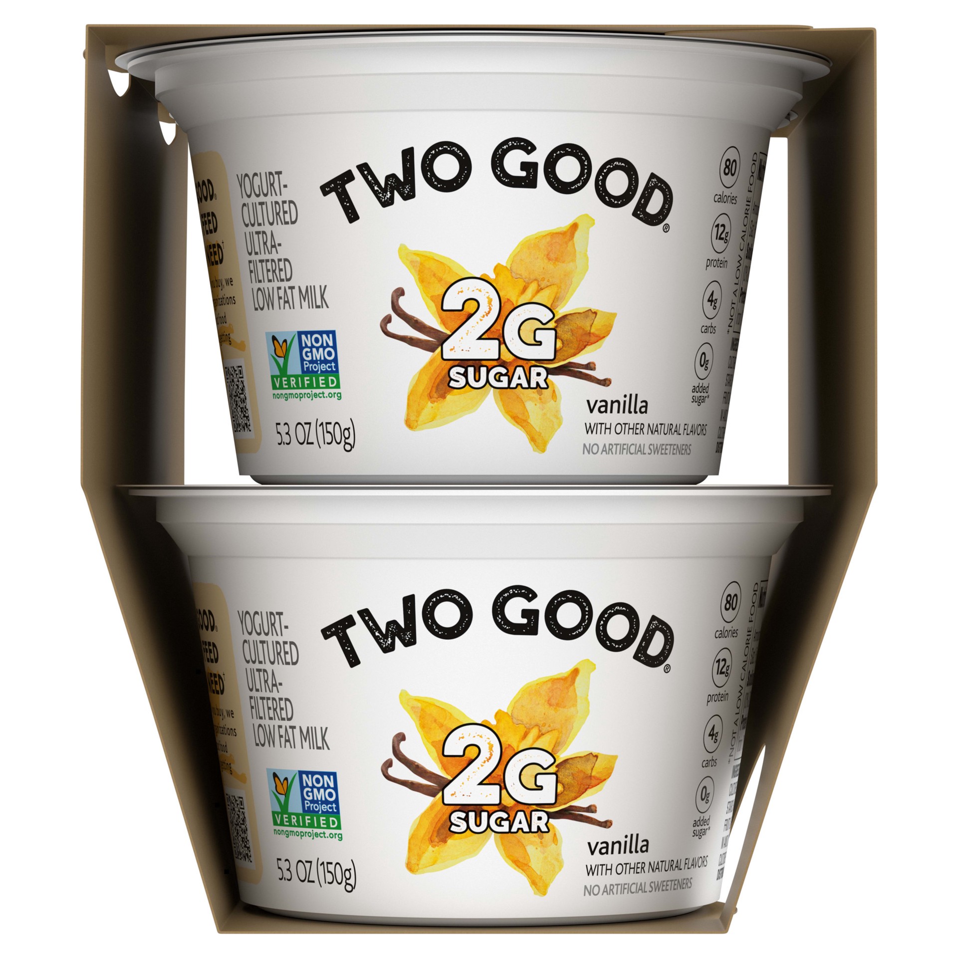 slide 3 of 5, Too Good & Co. Vanilla Flavored Greek Yogurt Cultured Product, 5.3 OZ Cups, 4 Ct, 5.3 oz