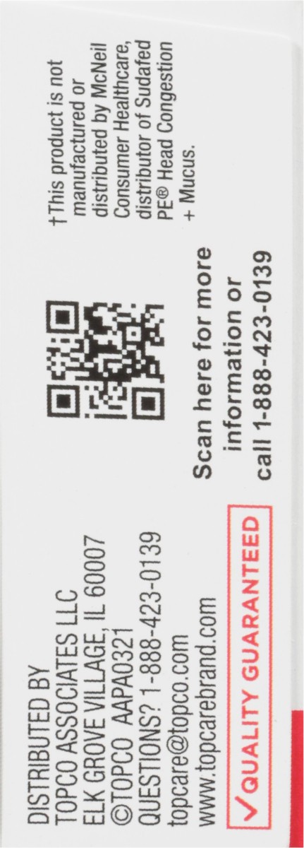 slide 7 of 9, TopCare Pressure & Pain Pe & Mucus, For Adults, Caplets, 24 ct