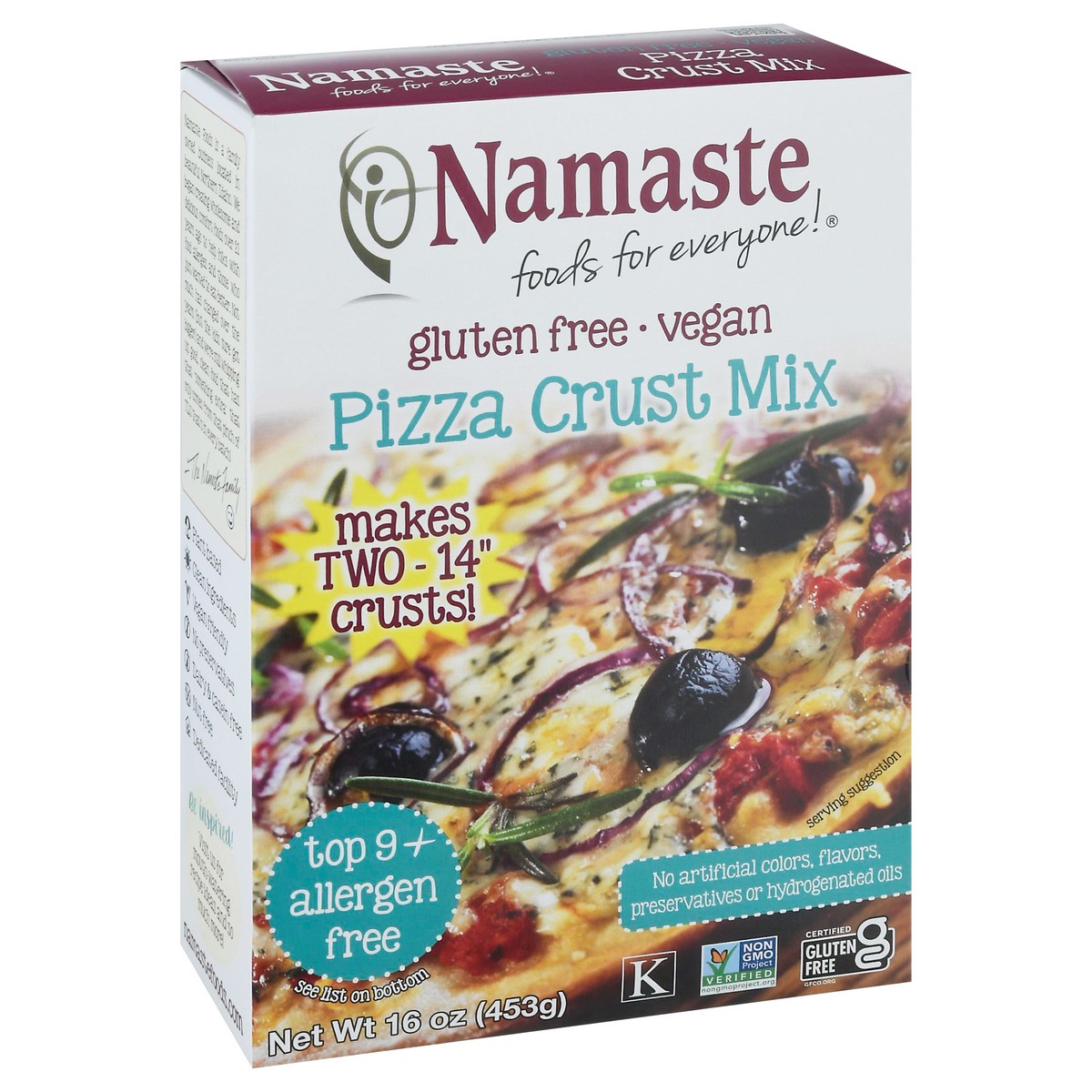 slide 2 of 9, Namaste Sugar Free Pizza Crust Mix, 25 oz