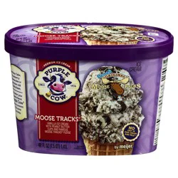 Purple Cow Moose Tracks Ice Cream, 1.5 qt