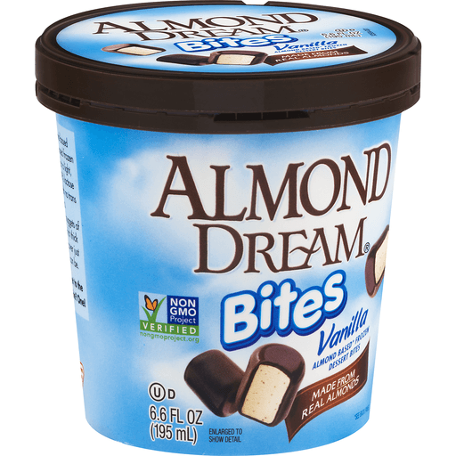 slide 1 of 9, Almond Dream Vanilla Bites, 6.6 fl oz