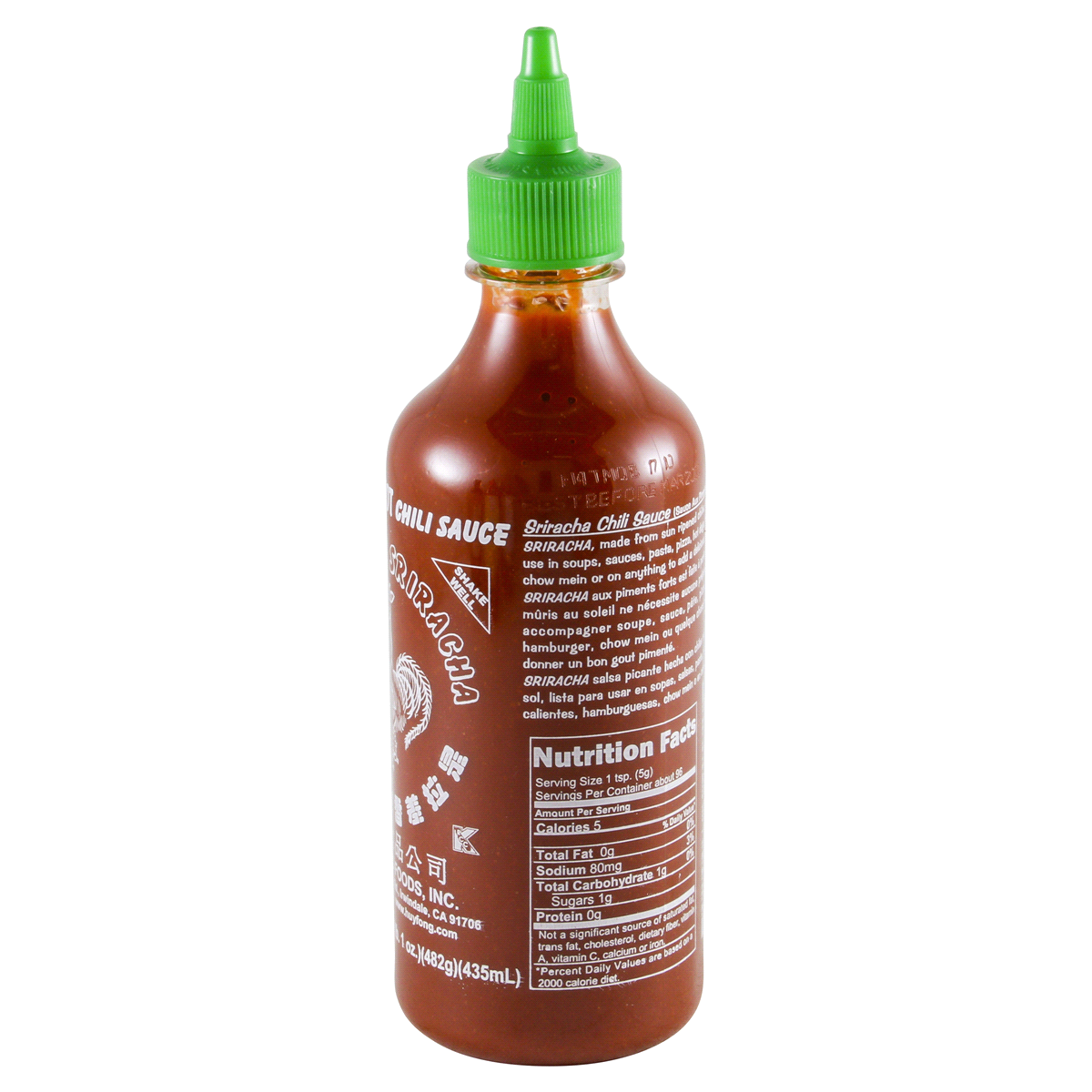 slide 4 of 4, Huy Fong Sriracha Chili Sauce Hot, 17 oz