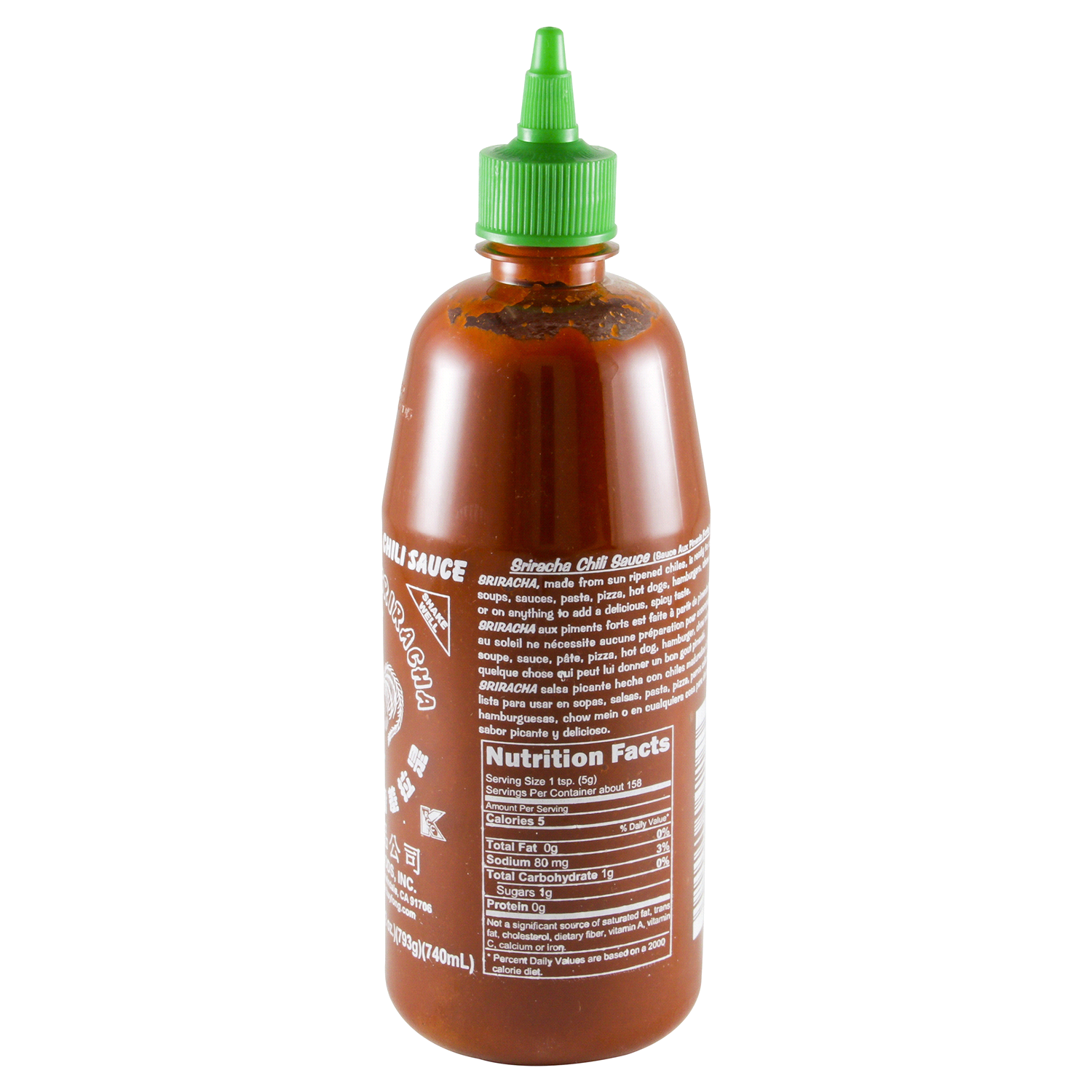 slide 3 of 3, Huy Fong Hot Sriracha Chili Sauce 28 oz, 28 oz