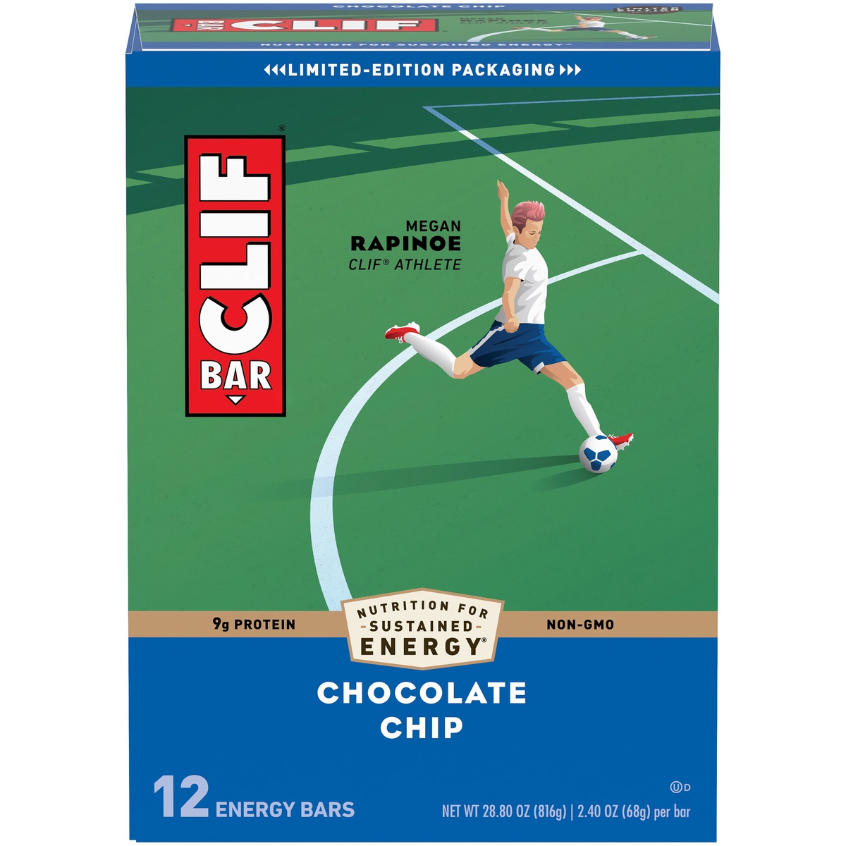 slide 1 of 9, CLIF Chocolate Chip Energy Bars 12 - 2.40 oz ea, 12 ct
