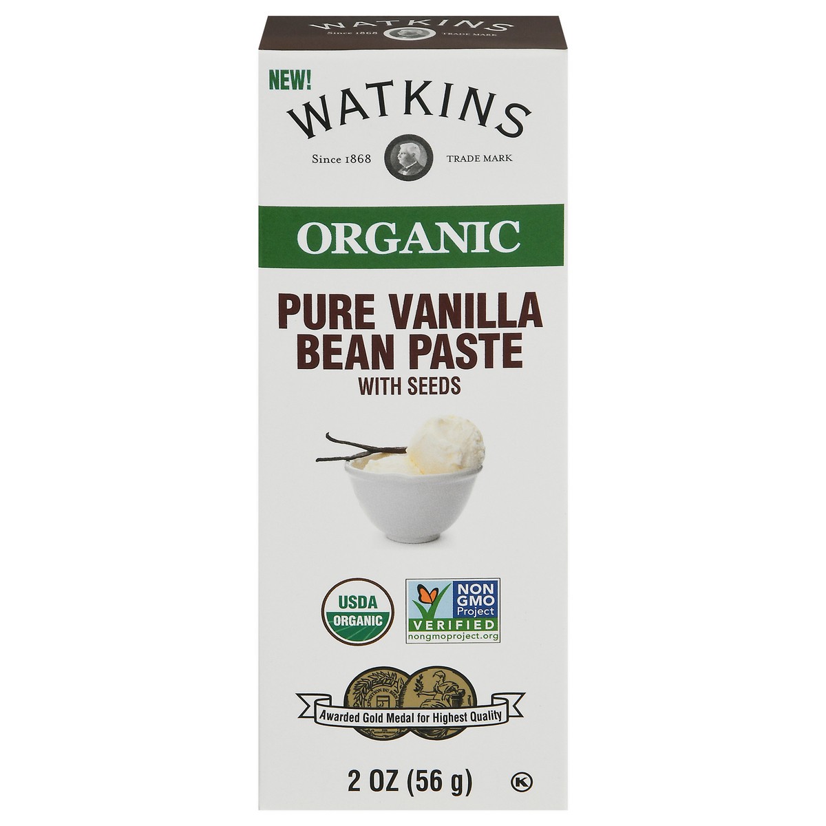 slide 1 of 9, Watkins Org Pure Vnla Bean Paste 2 Oz, 2 oz