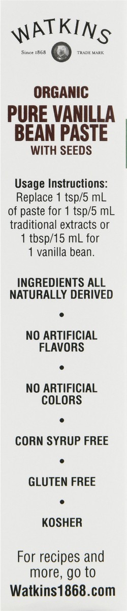 slide 9 of 9, Watkins Org Pure Vnla Bean Paste 2 Oz, 2 oz