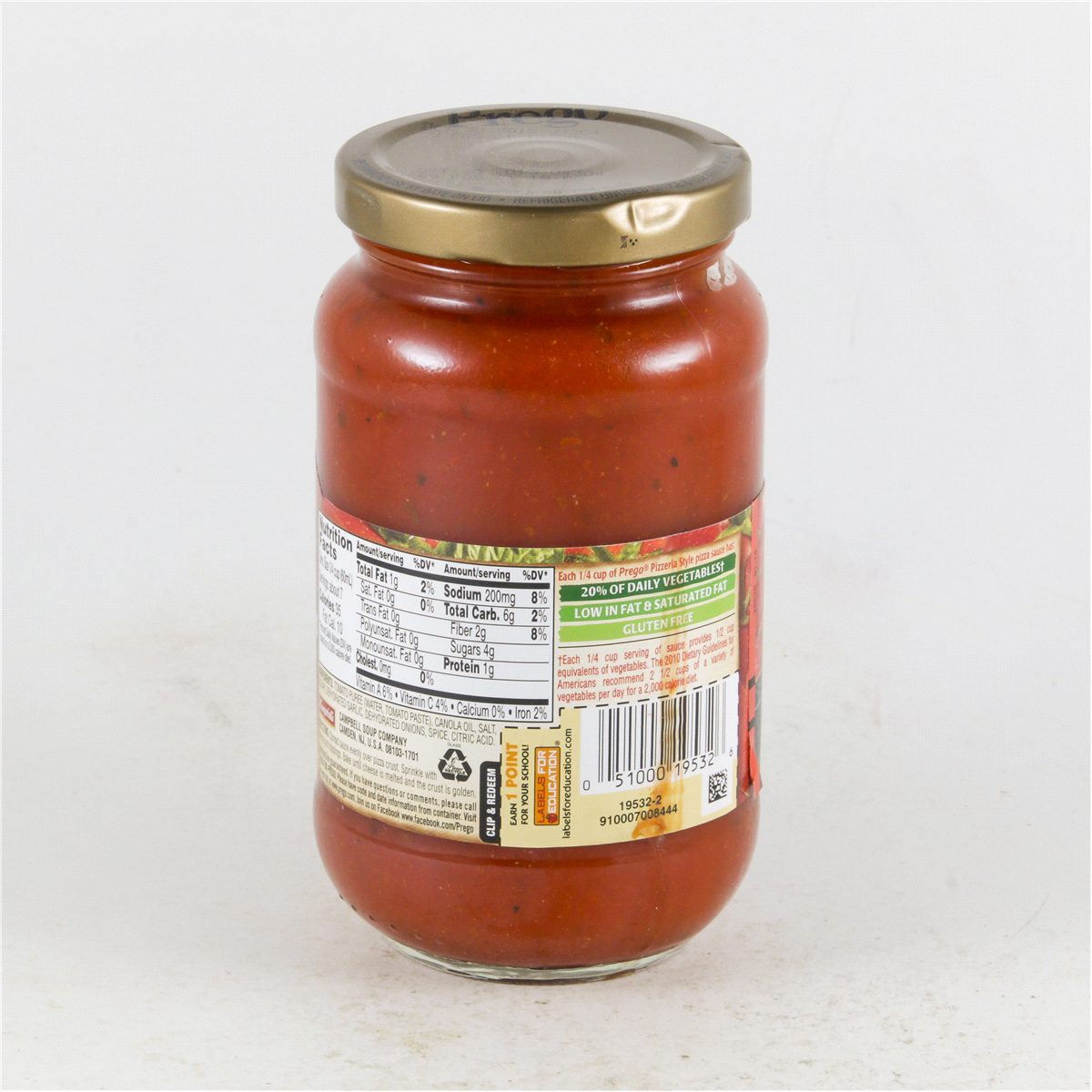 slide 4 of 5, Prego Pizzeria Style Pizza Sauce, 14 oz