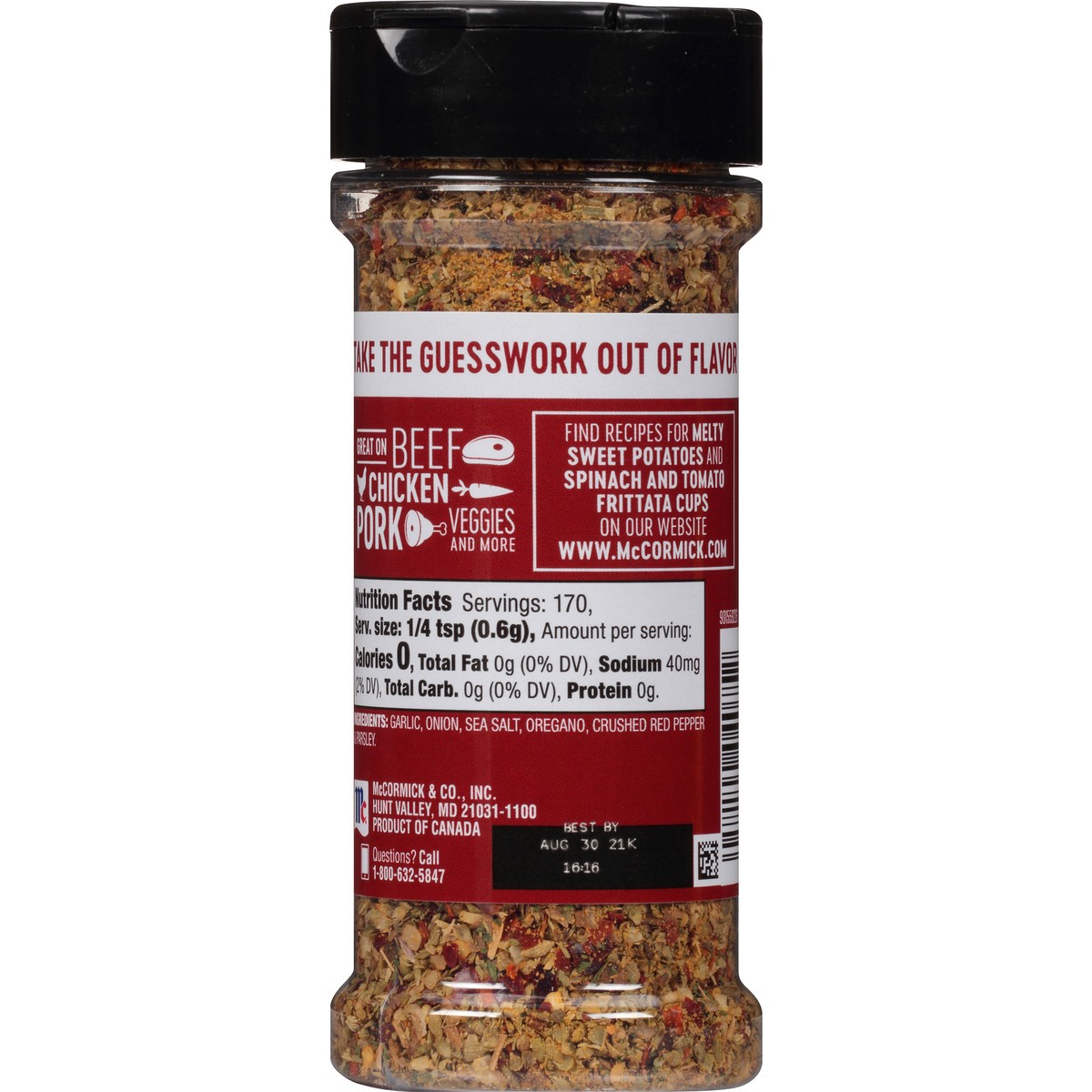 slide 4 of 7, McCormick Crushed Red Pepper with Oregano and Garlic All Purpose Seasoning, 3.62 oz, 3.62 oz