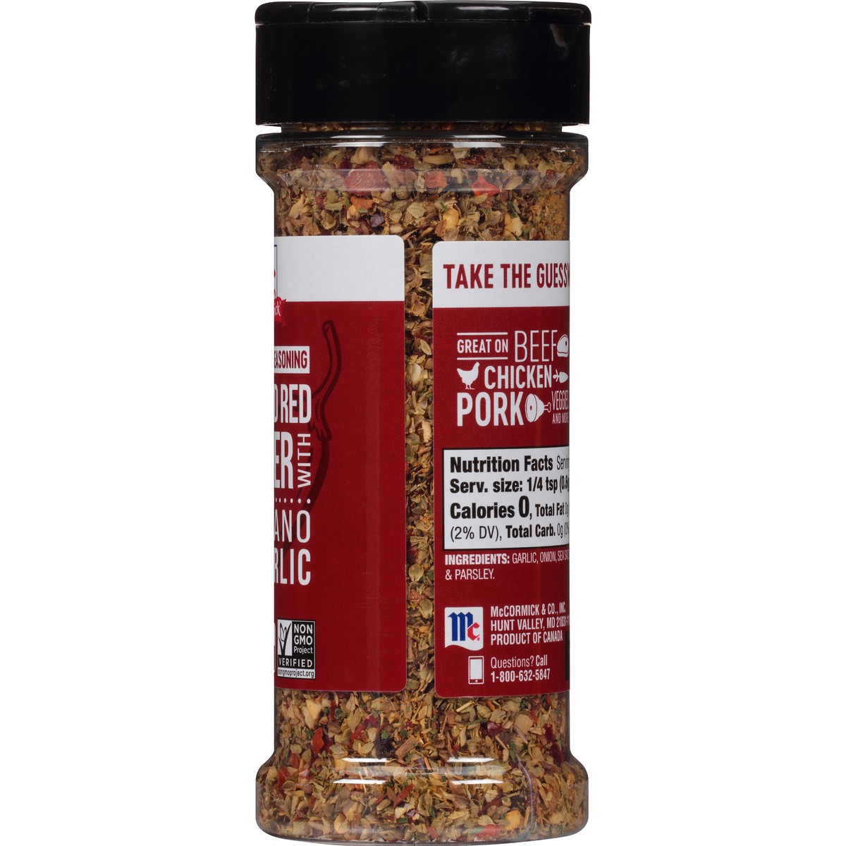 slide 7 of 7, McCormick Crushed Red Pepper with Oregano and Garlic All Purpose Seasoning, 3.62 oz, 3.62 oz