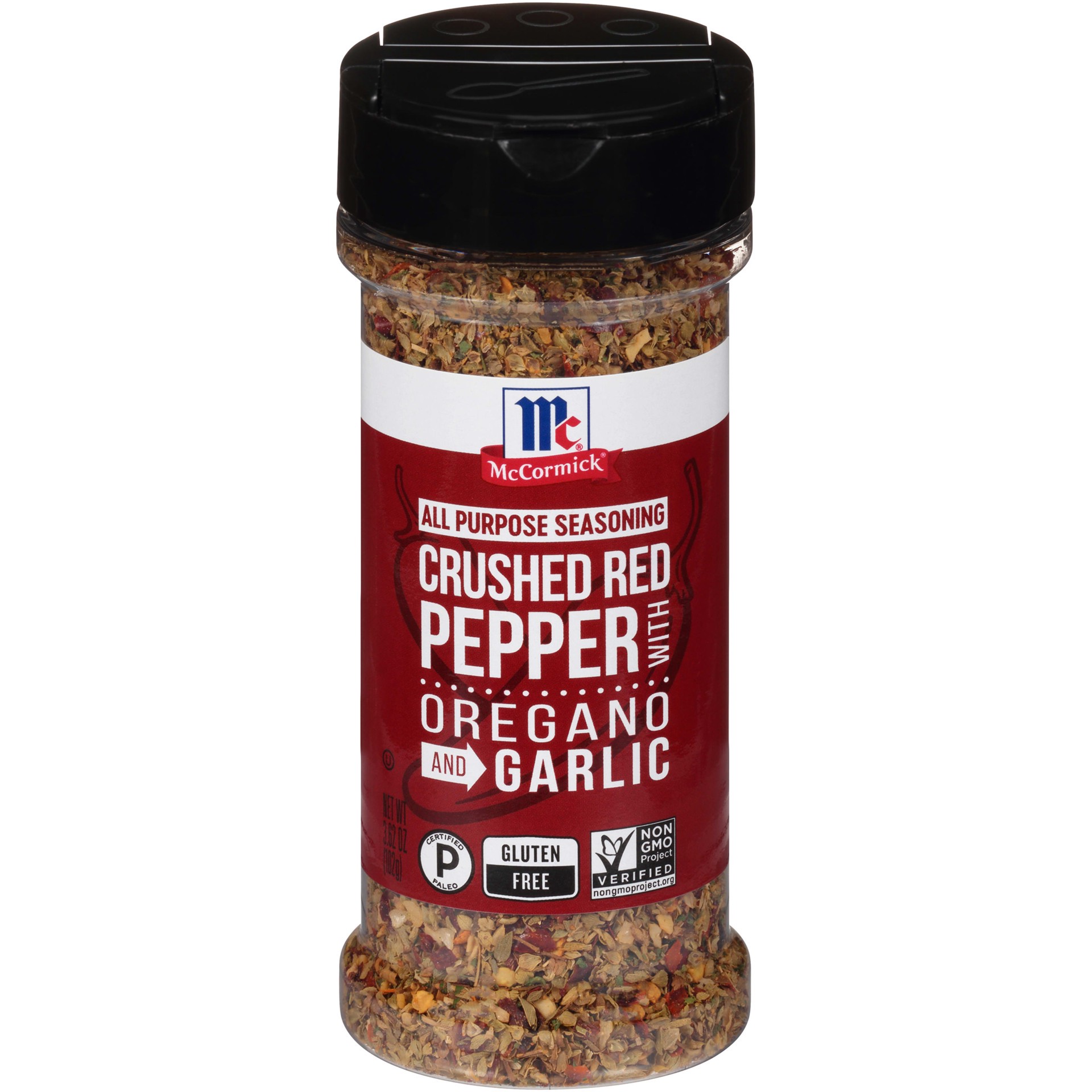 slide 1 of 7, McCormick Crushed Red Pepper with Oregano and Garlic All Purpose Seasoning, 3.62 oz, 3.62 oz