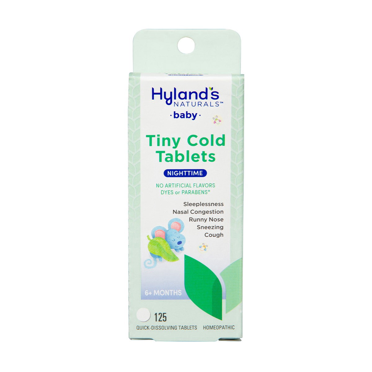 slide 1 of 17, Hylands Baby Nighttime Tiny Cold Tablets, 125 ct