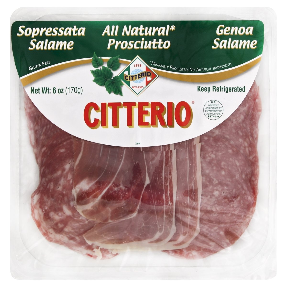 slide 1 of 1, Citterio Salame Prosciutto 6 oz, 6 oz