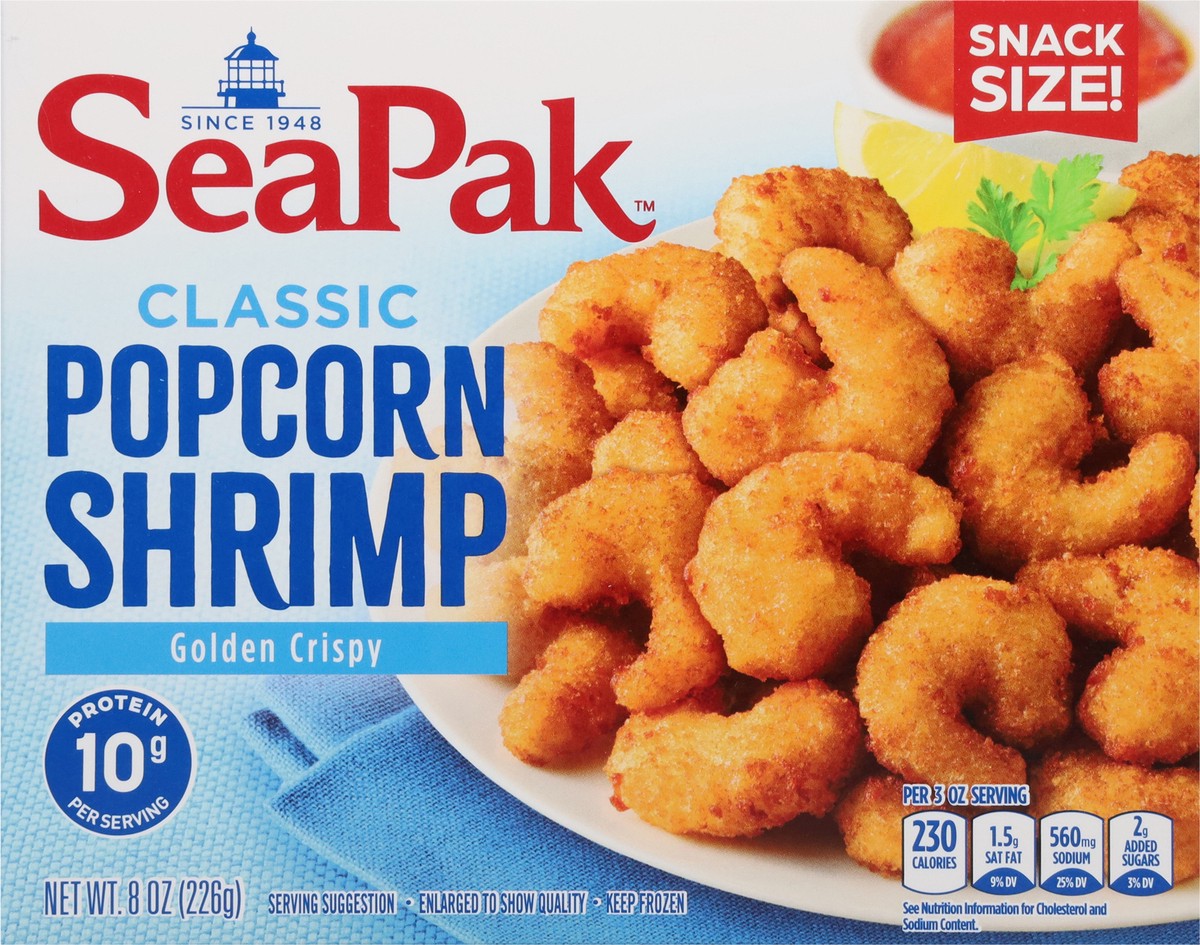 slide 7 of 14, SeaPak Classic Popcorn Shrimp Snack Size, 8 oz