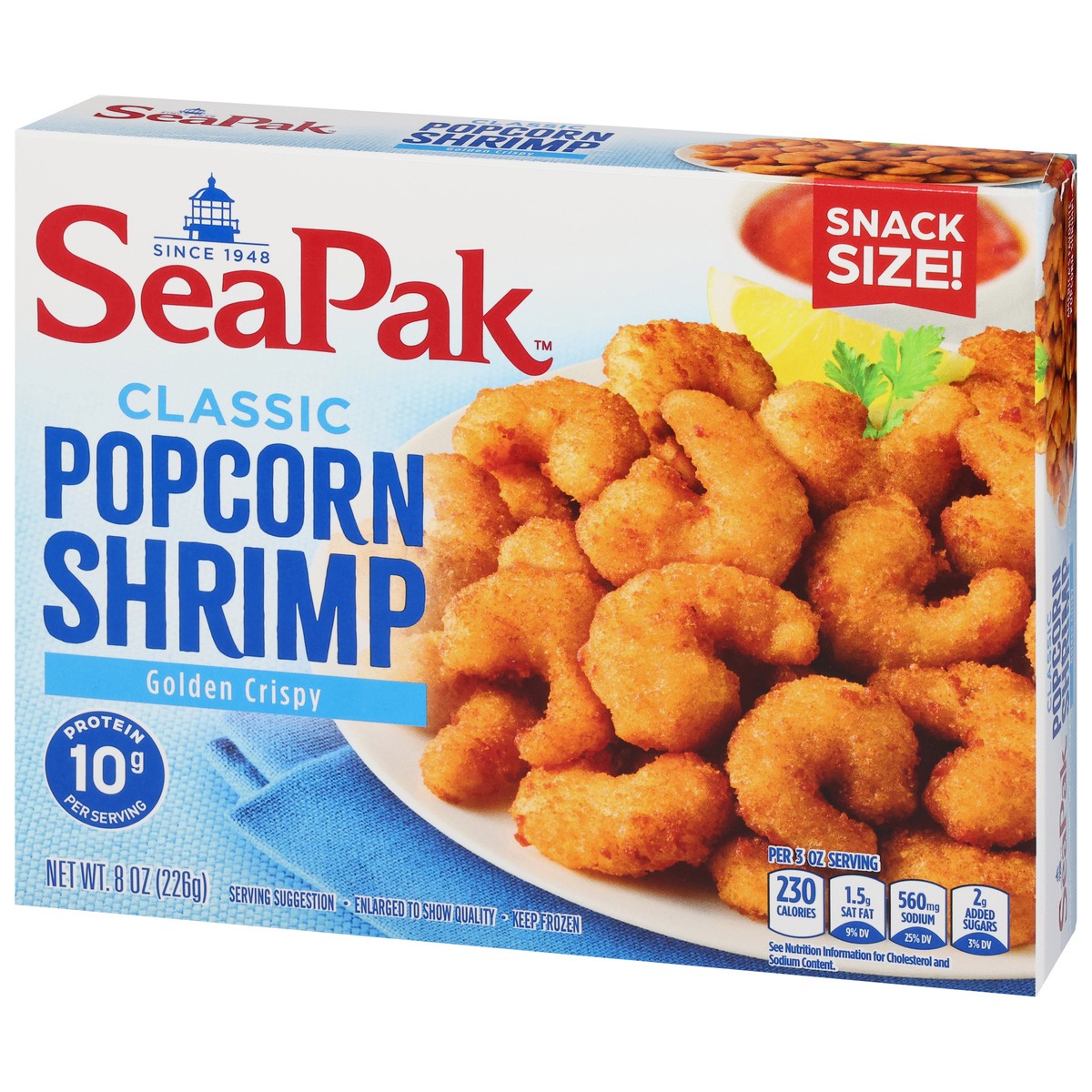 slide 2 of 14, SeaPak Classic Popcorn Shrimp Snack Size, 8 oz