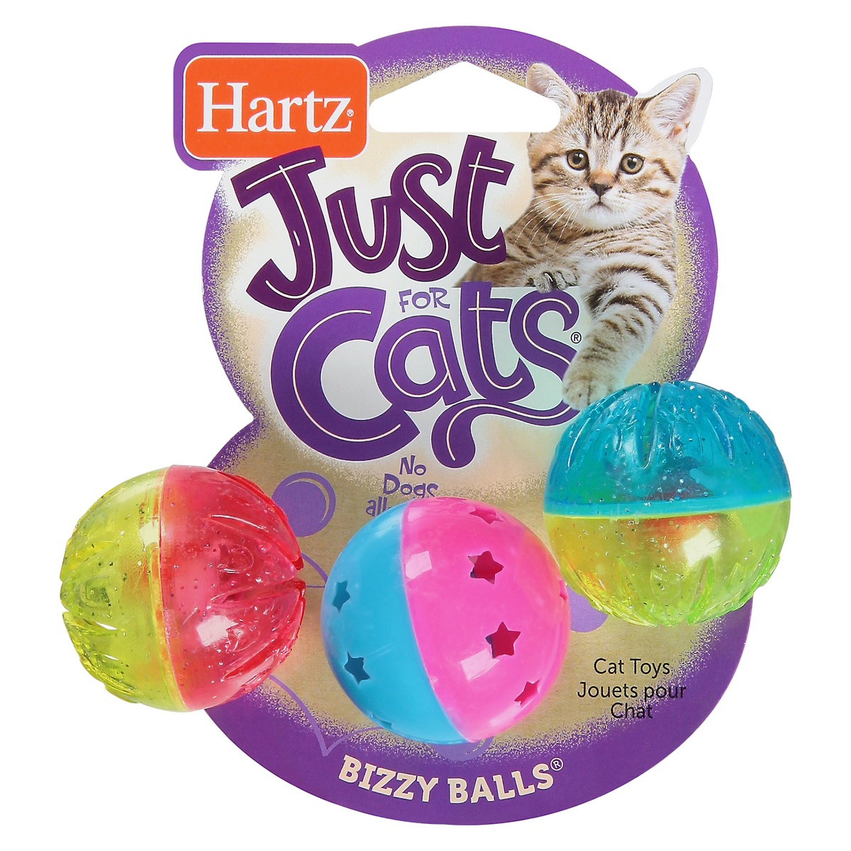 slide 1 of 1, Hartz Cat Bizzy Balls, 3 ct