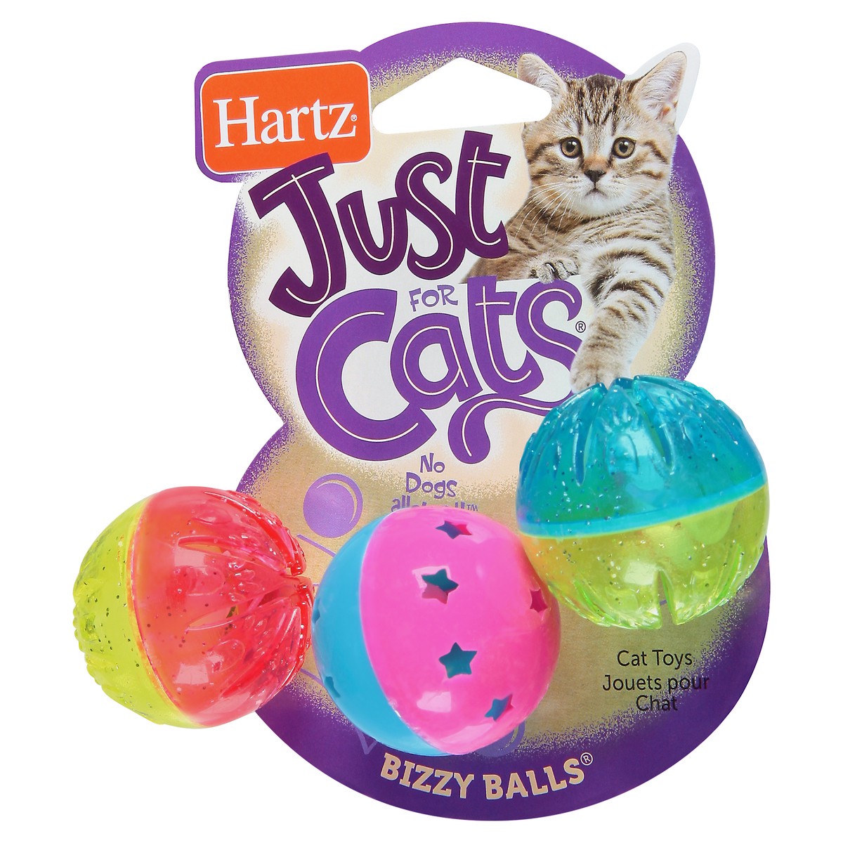 slide 8 of 12, Hartz Just For Cats Bizzy Balls 3 ea, 3 ct