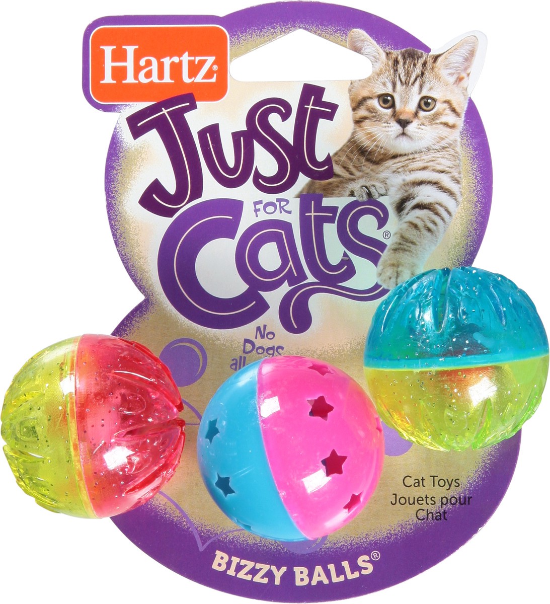 slide 5 of 12, Hartz Just For Cats Bizzy Balls 3 ea, 3 ct