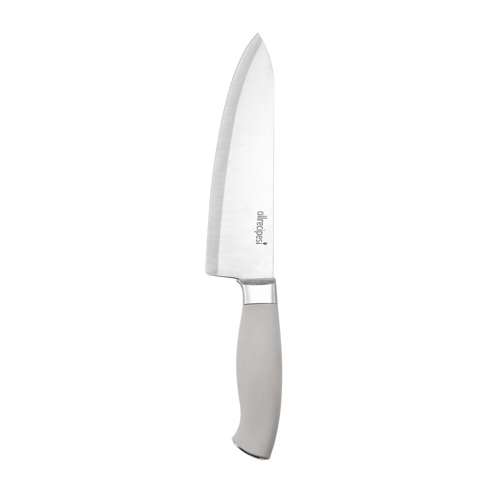 slide 1 of 1, Allrecipes Stamped Poly Chef Knife - Gray, 8 in
