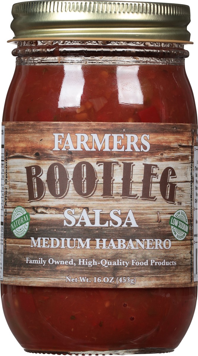 slide 10 of 11, Bootleg Farmer's Bootleg Medium Habenaro Salsa, 16 oz