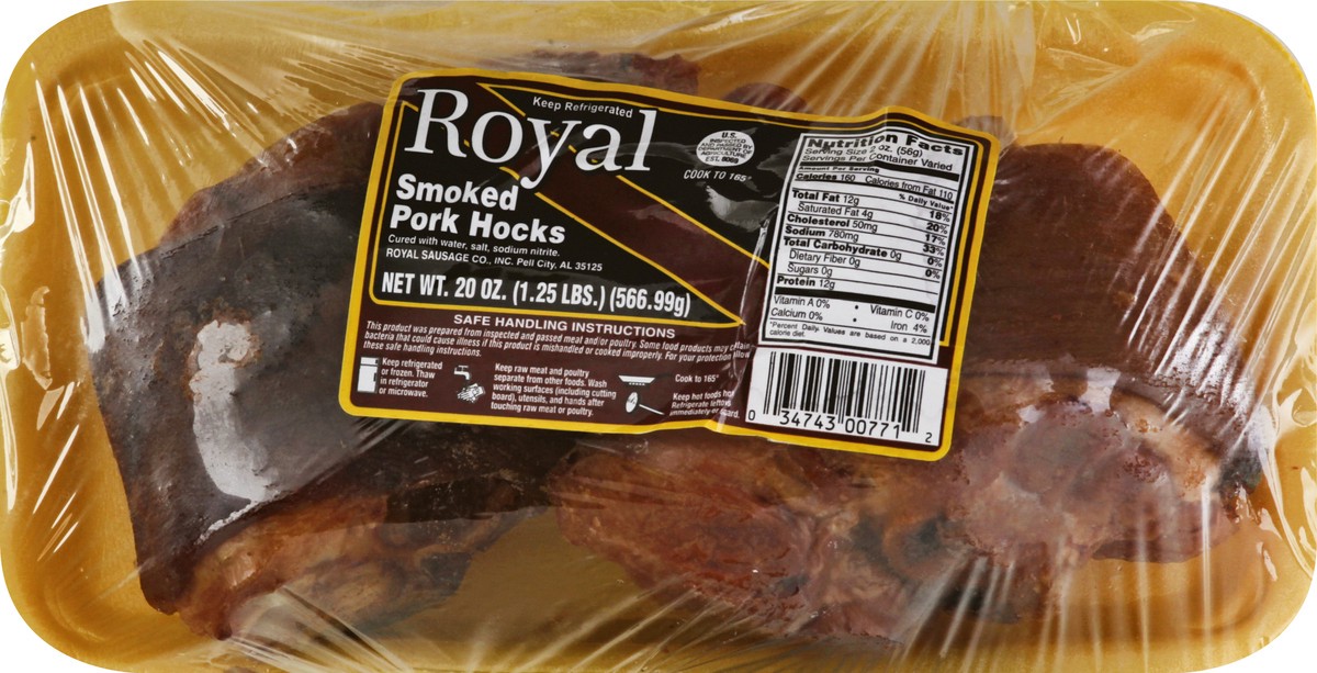 slide 1 of 4, Royal Smoked Ham Hocks, 20 oz