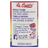 slide 5 of 9, La Criolla Whole Thyme, 1.25 oz