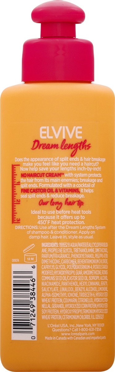 slide 5 of 9, L'Oréal Elvive Dream Lengths No Haircut Cream 6.8 oz, 6.8 fl oz