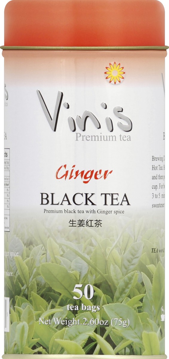 slide 2 of 2, Vinis Ginger Black Tea - 50 ct, 50 ct