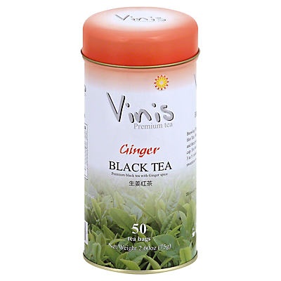 slide 1 of 2, Vinis Ginger Black Tea - 50 ct, 50 ct